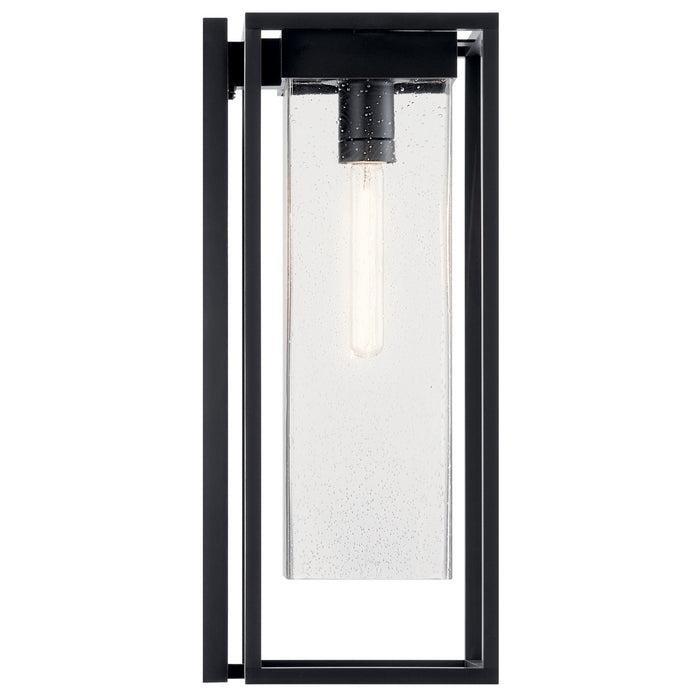 Kichler 59063BSL One Light Outdoor Wall Mount, Black with Silver Highlights (3)