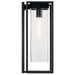 Kichler 59063BSL One Light Outdoor Wall Mount, Black with Silver Highlights (3)