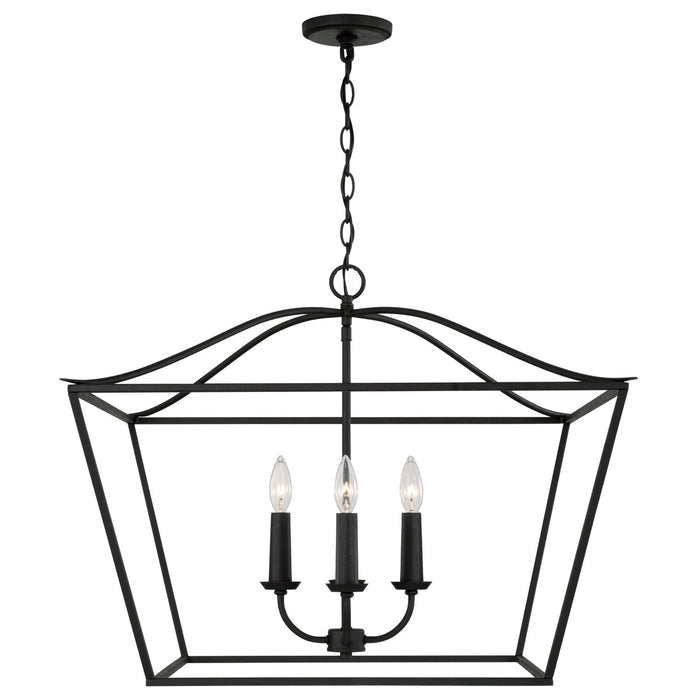 Capital Lighting 350641BI Grady Four Light Pendant, Black Iron Alternate Image.jpg