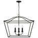 Capital Lighting 350641BI Grady Four Light Pendant, Black Iron Alternate Image.jpg