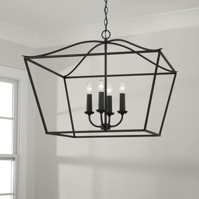 Capital Lighting 350641BI Grady Four Light Pendant, Black Iron Alternate Image 3.jpg