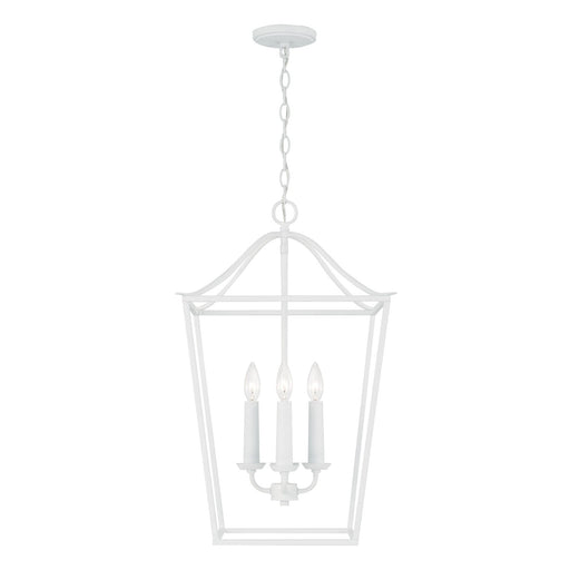 Capital Lighting 550641XW Grady Four Light Foyer Pendant, Textured White Alternate Image.jpg