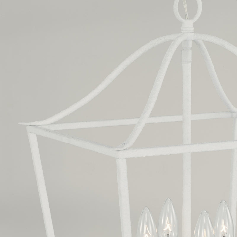Capital Lighting 550641XW Grady Four Light Foyer Pendant, Textured White Alternate Image 2.jpg