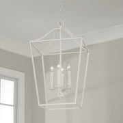 Capital Lighting 550641XW Grady Four Light Foyer Pendant, Textured White Alternate Image 3.jpg