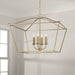 Capital Lighting 350641MA Grady Four Light Pendant, Matte Brass Alternate Image 4.jpg