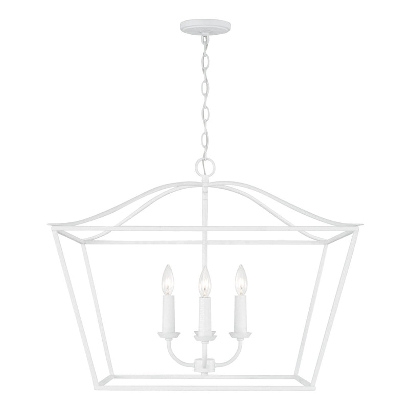 Capital Lighting 350641XW Grady Four Light Pendant, Textured White Alternate Image.jpg