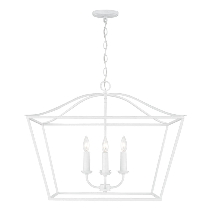 Capital Lighting 350641XW Grady Four Light Pendant, Textured White Alternate Image.jpg