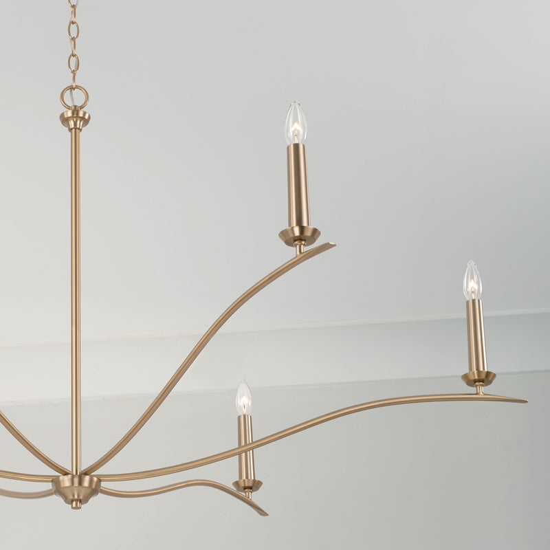 Capital Lighting 450661MA Grady Six Light Chandelier, Matte Brass Alternate Image 2.jpg