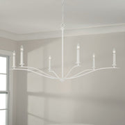 Capital Lighting 450661XW Grady Six Light Chandelier, Textured White Alternate Image 3.jpg