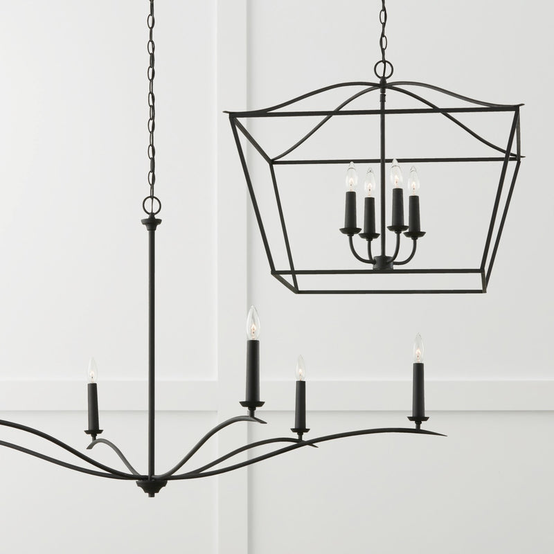 Capital Lighting 450661BI Grady Six Light Chandelier, Black Iron Alternate Image.jpg
