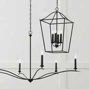Capital Lighting 450661BI Grady Six Light Chandelier, Black Iron Alternate Image 2.jpg