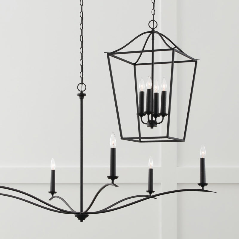 Capital Lighting 450661BI Grady Six Light Chandelier, Black Iron Alternate Image 2.jpg