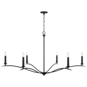Capital Lighting 450661BI Grady Six Light Chandelier, Black Iron Alternate Image 3.jpg