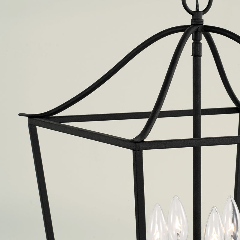 Capital Lighting 550641BI Grady Four Light Foyer Pendant, Black Iron Alternate Image 2.jpg