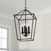 Capital Lighting 550641BI Grady Four Light Foyer Pendant, Black Iron Alternate Image 3.jpg