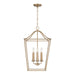 Capital Lighting 550641MA Grady Four Light Foyer Pendant, Matte Brass Alternate Image.jpg