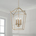 Capital Lighting 550641MA Grady Four Light Foyer Pendant, Matte Brass Alternate Image 3.jpg