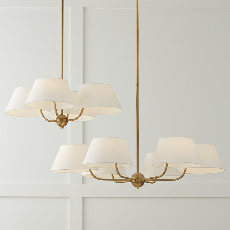 Capital Lighting 450441AD Welsley Four Light Chandelier, Aged Brass Alternate Image.jpg