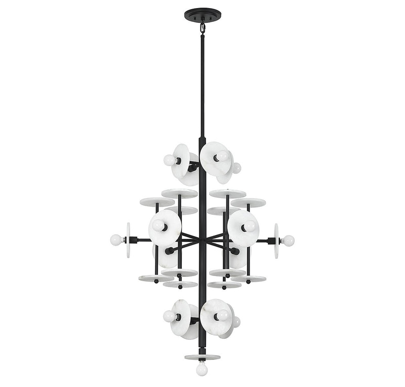 Savoy House 1-1592-15-50 15 Light Chandelier, Black Cashmere (2)