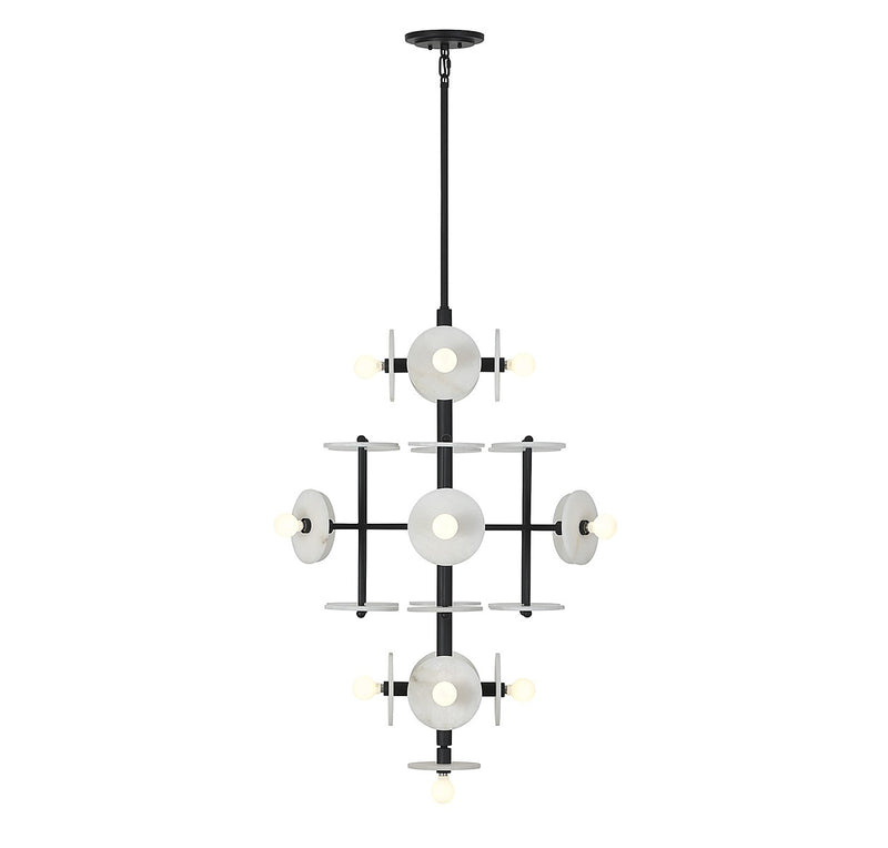 Savoy House 1-1592-15-50 15 Light Chandelier, Black Cashmere (3)