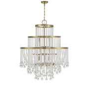 Savoy House 1-1868-15-322 15 Light Chandelier, Warm Brass (2)
