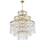 Savoy House 1-1868-15-322 15 Light Chandelier, Warm Brass (4)