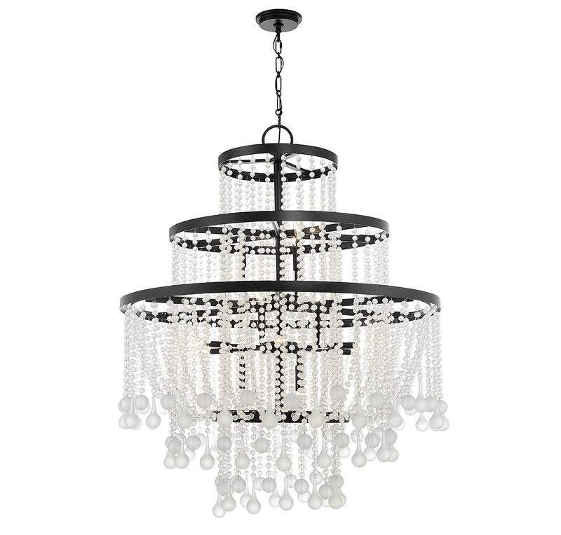 Savoy House 1-1868-15-89 15 Light Chandelier, Matte Black (3)