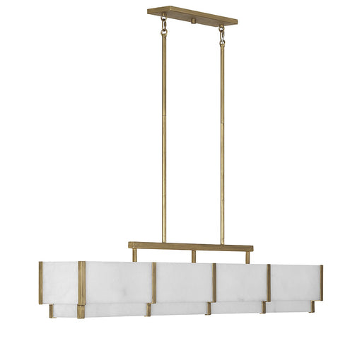 Savoy House 1-2332-8-60 Eight Light Linear Chandelier, Distressed Gold (2)