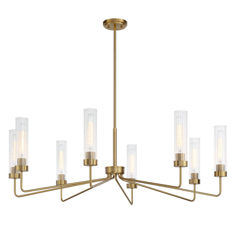Savoy House 1-8860-8-322 Eight Light Chandelier, Warm Brass (5)
