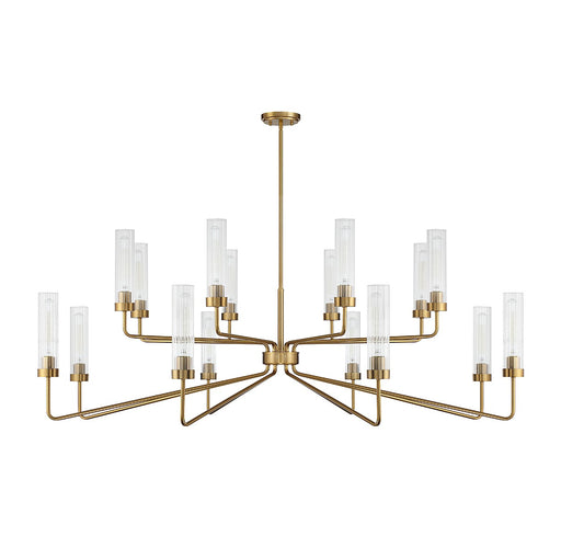 Savoy House 1-8862-16-322 16 Light Chandelier, Warm Brass (2)