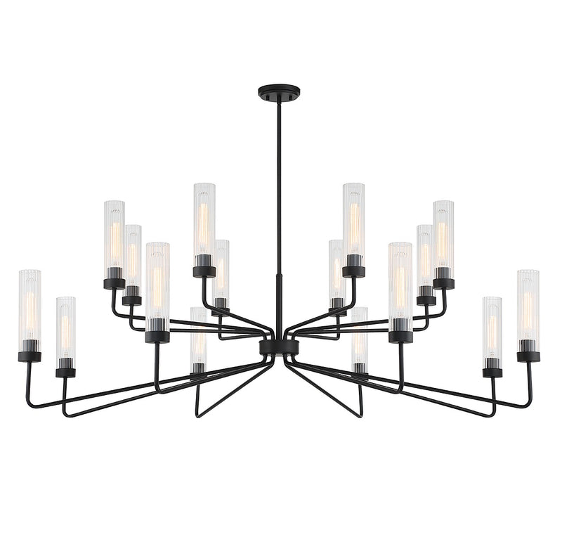Savoy House 1-8862-16-89 16 Light Chandelier, Matte Black (3)