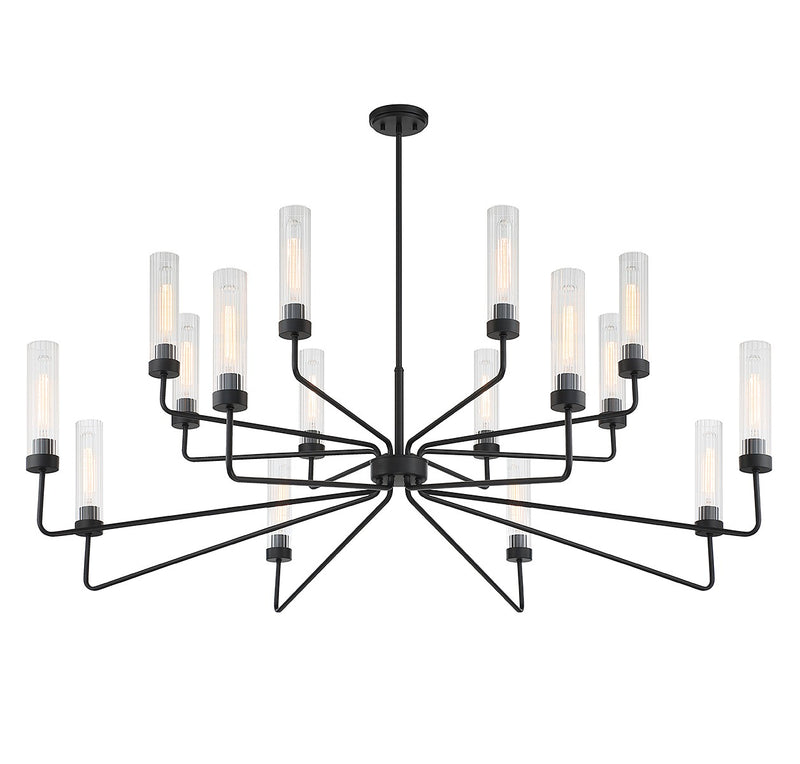 Savoy House 1-8862-16-89 16 Light Chandelier, Matte Black (4)