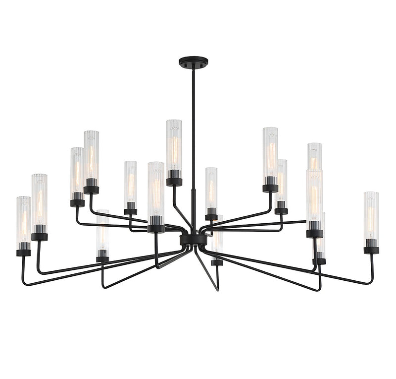 Savoy House 1-8862-16-89 16 Light Chandelier, Matte Black (5)