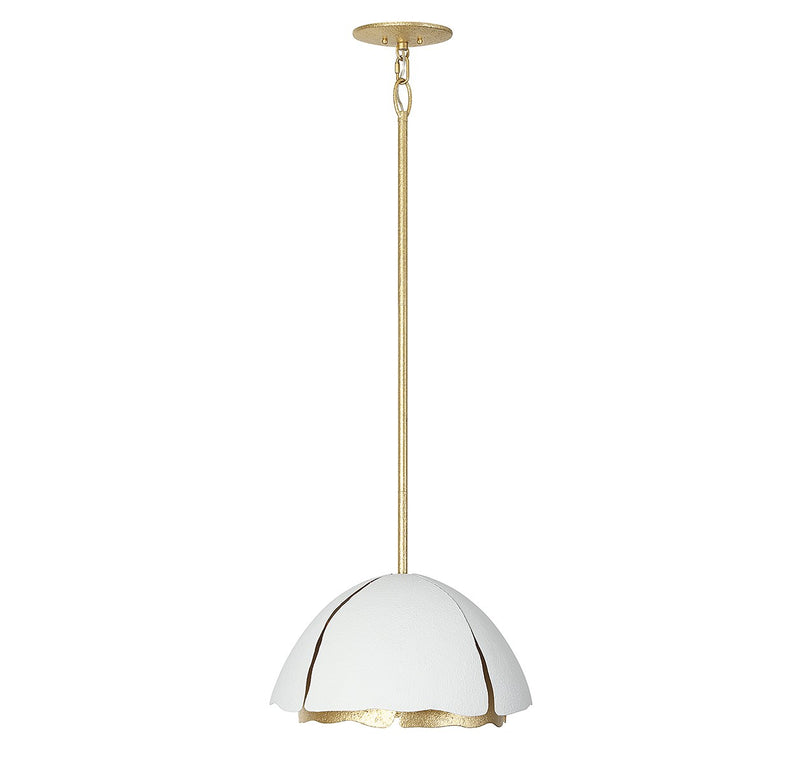 Savoy House 7-1398-3-14 Three Light Pendant, Cavalier Gold w/Royal White (3)