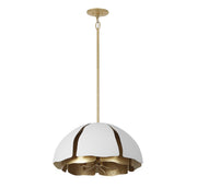 Savoy House 7-1399-5-14 Five Light Pendant, Cavalier Gold w/Royal White (2)