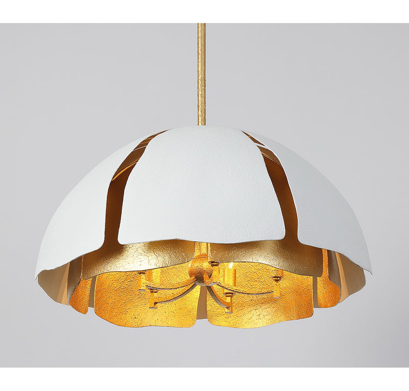Savoy House 7-1399-5-14 Five Light Pendant, Cavalier Gold w/Royal White (5)