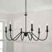 Capital Lighting AA1029MB Six Light Chandelier, Matte Black (4)