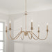 Capital Lighting AA1029MA Six Light Chandelier, Matte Brass (4)
