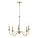 Capital Lighting AA1023MA Five Light Chandelier, Matte Brass (2)