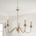 Capital Lighting AA1023MA Five Light Chandelier, Matte Brass (4)