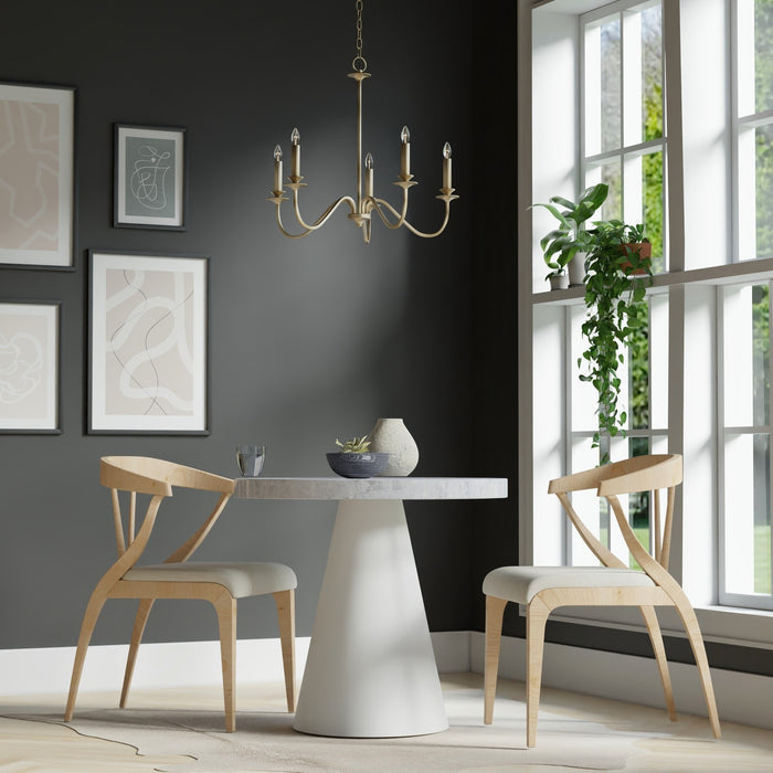 Capital Lighting AA1023MA Five Light Chandelier, Matte Brass (5)