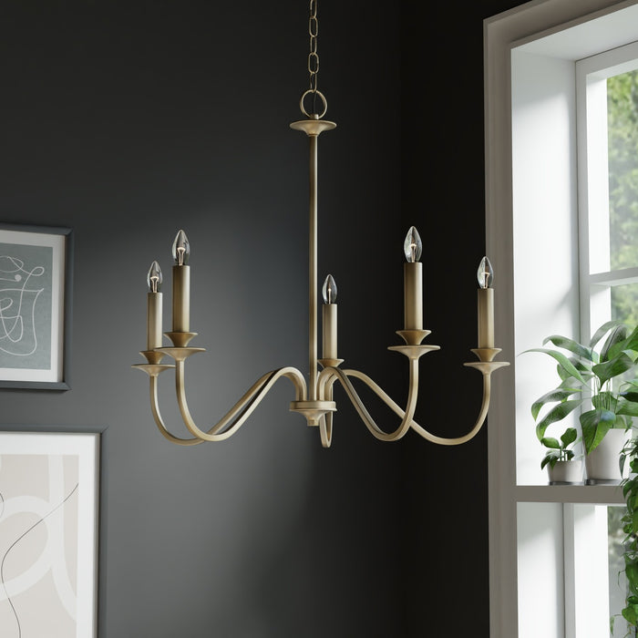 Capital Lighting AA1023MA Five Light Chandelier, Matte Brass (6)
