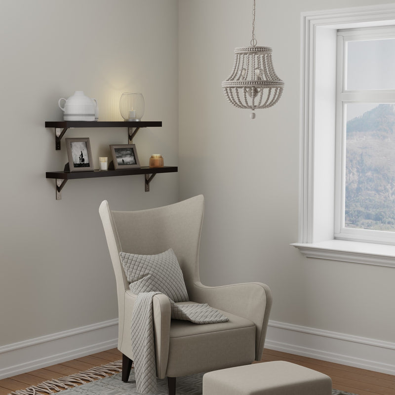 Capital Lighting AA1022SR Three Light Chandelier, Sand Dollar (3)