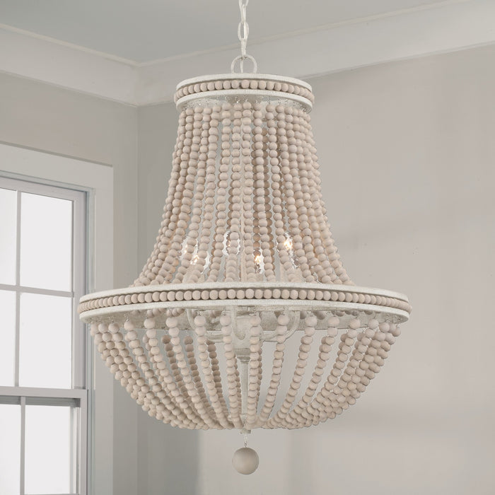 Capital Lighting AA1020SR Six Light Chandelier, Sand Dollar (4)