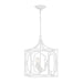 Capital Lighting AA1019XW Three Light Foyer Pendant, Textured White (2)