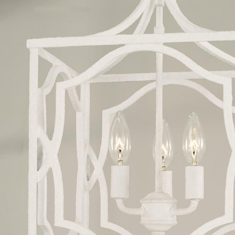 Capital Lighting AA1019XW Three Light Foyer Pendant, Textured White (3)
