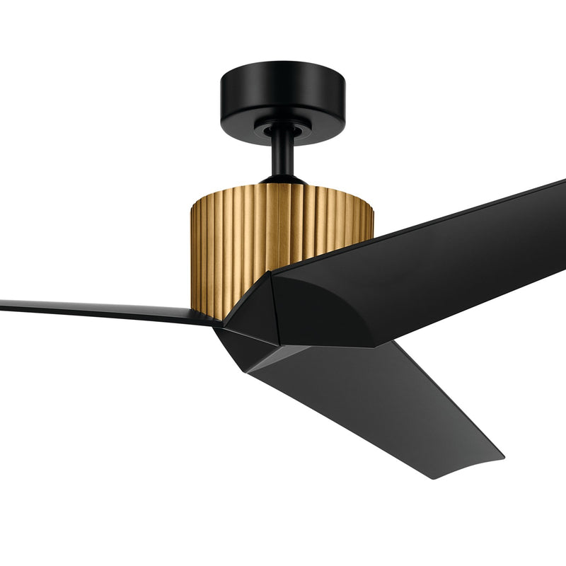Kichler 330130NBR 56"Ceiling Fan, Natural Brass (3)