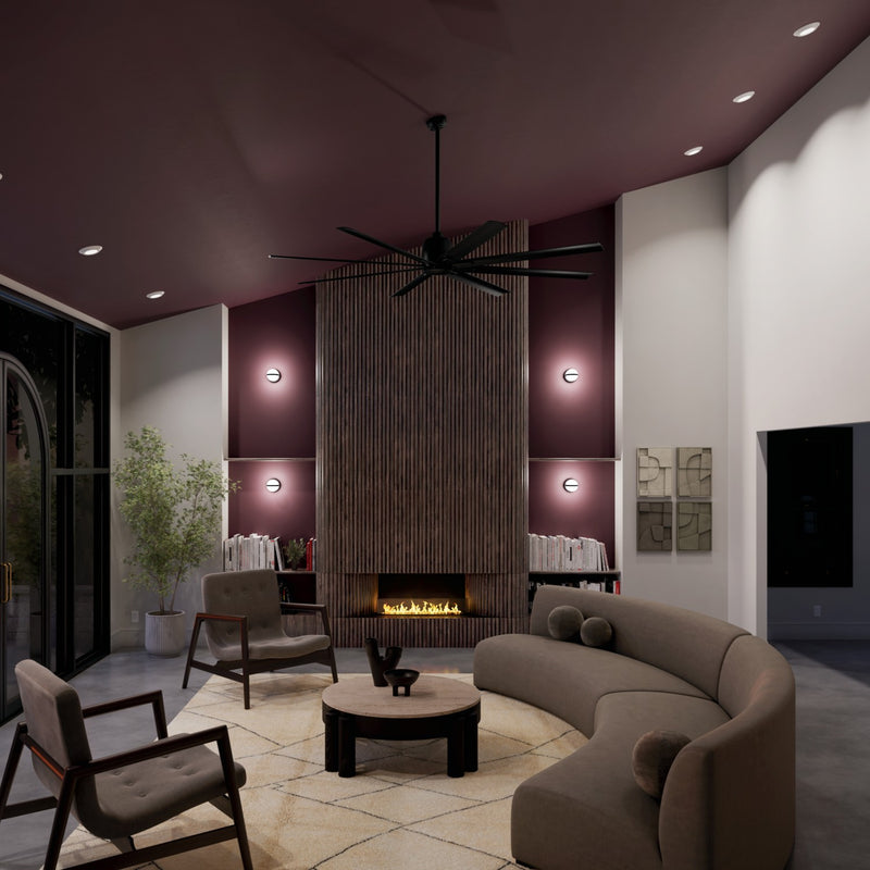 Kichler 310285SBK 84"Ceiling Fan, Satin Black (5)