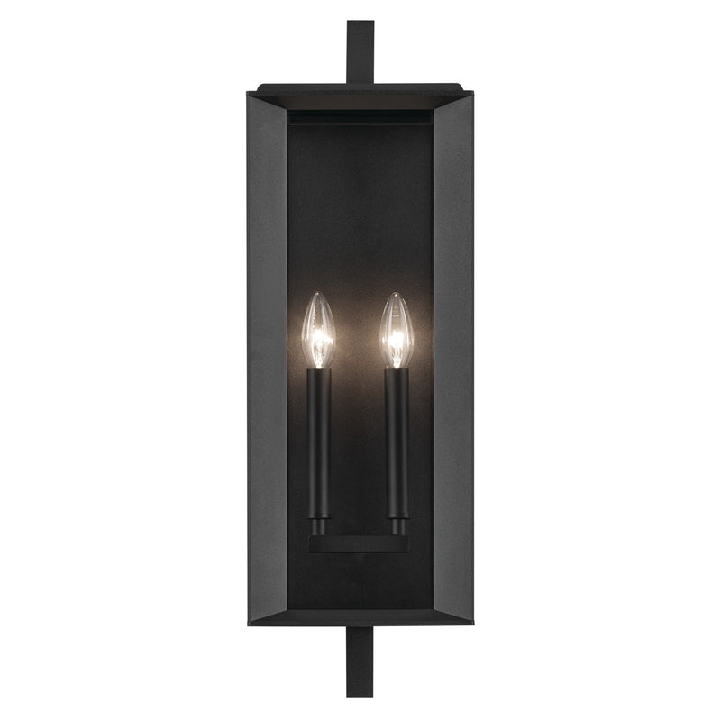 Kichler 59133BKT Two Light Outdoor Wall Mount, Textured Black (2)