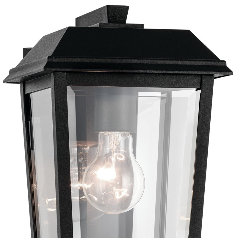 Kichler 59118BKT One Light Outdoor Wall Mount, Textured Black (4)